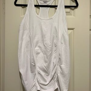 Athleta white racer-back tank top